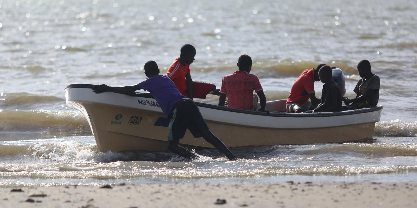 Lake Turkana fishermen arriving at the lake shore after day's fishing. Photo Credit: Brian Inganga Lake Turkana fishermen arriving at the lake shore after day's fishing. Photo Credit: Brian Inganga